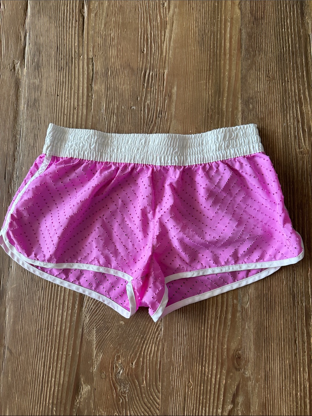 OP Hot Pink Athletic Shorts with White Waistband S/CH (3-5)
